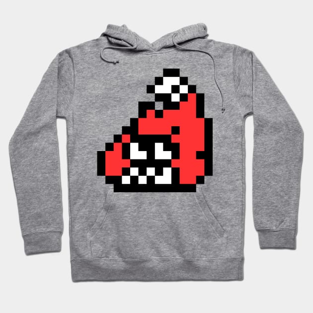 White 8-Bit FishFry Hoodie by muchuchubacca